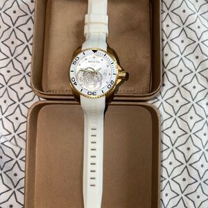 Invicta Gold and White Dive Watch